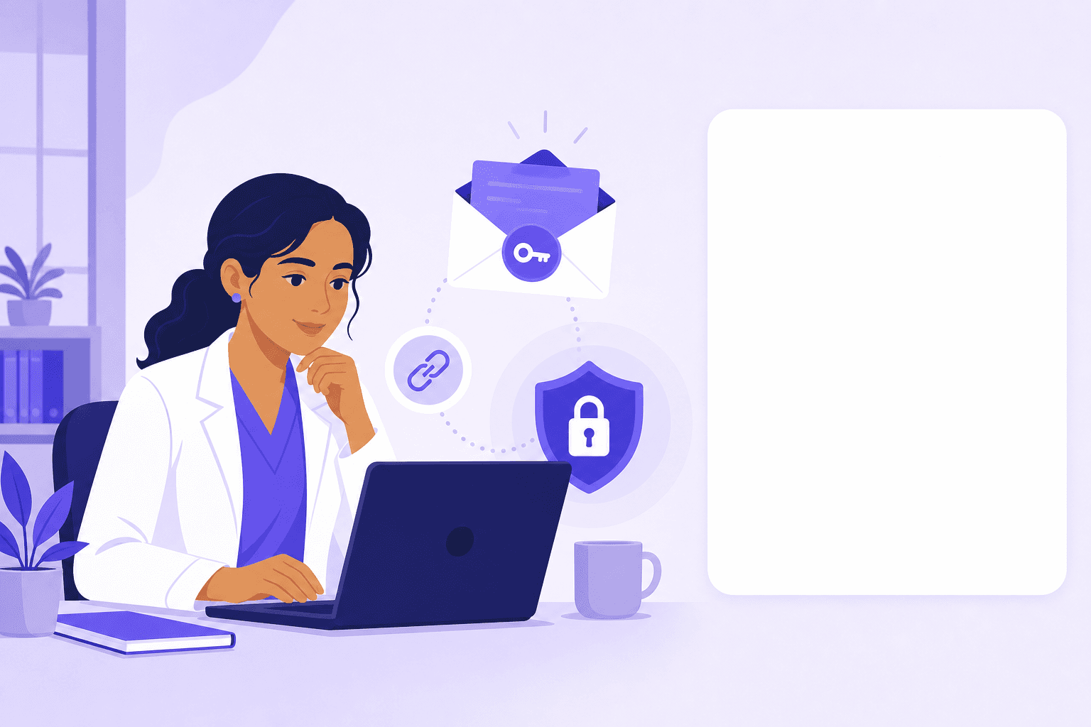 Profesional de salud recuperando de forma segura el acceso a su cuenta